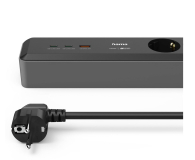 HAMA LISTWA ZASILAJĄCA 3x SCHUKO 1,4M 2xUSB C/A PD 100W - 1313448 - zdjęcie 1